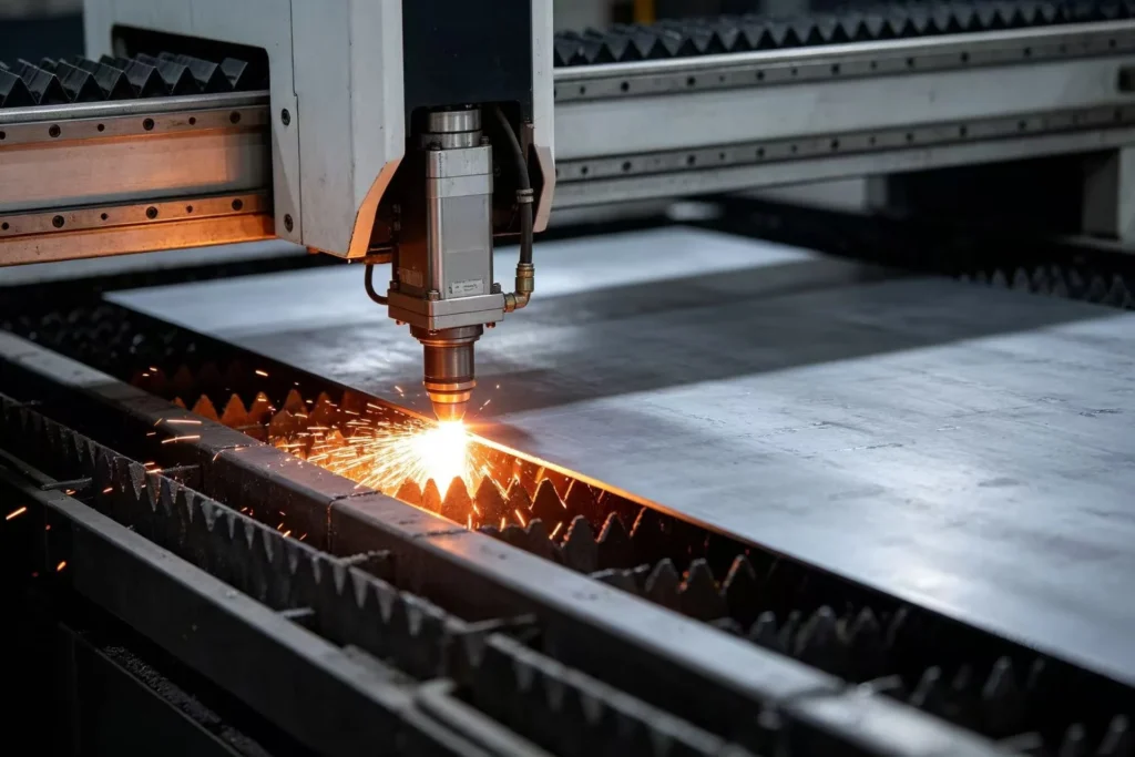 Fiber laser cutting machine for sheet metal fabrication