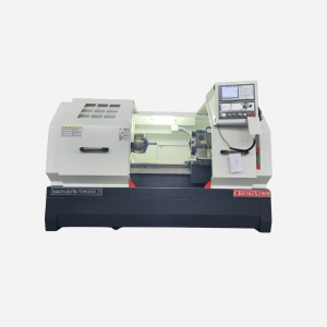 CK6163 flat bed CNC lathe machine 25"x40" for large diameter turning