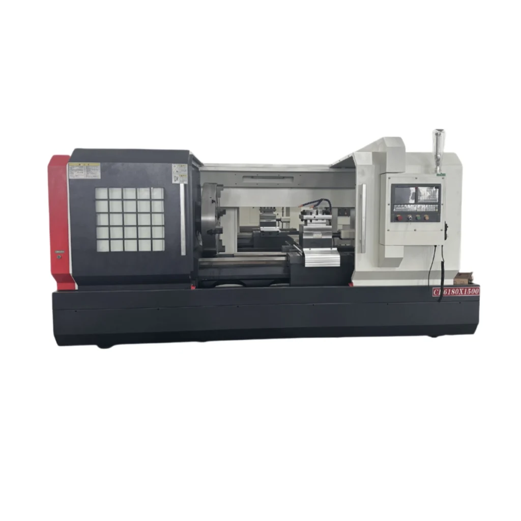 ZCIT CK6180 heavy duty flat bed CNC lathe machine 30 inch swing 120 inch length with 12 position turret and manual chuck