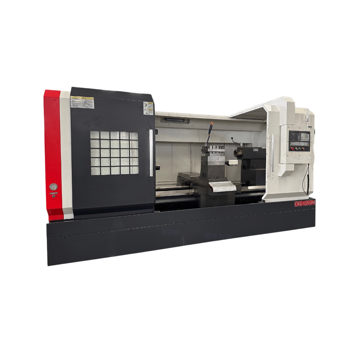 ZCIT CK61125 heavy duty flat bed CNC lathe machine 50 inch swing 80 inch length large swing metal turning