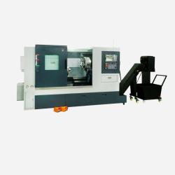 TLK-500H slant bed CNC lathe with FANUC Oi-TF Plus control and 12 station servo turret