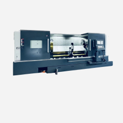 TK750 inclined bed CNC lathe with FANUC control for heavy duty turning